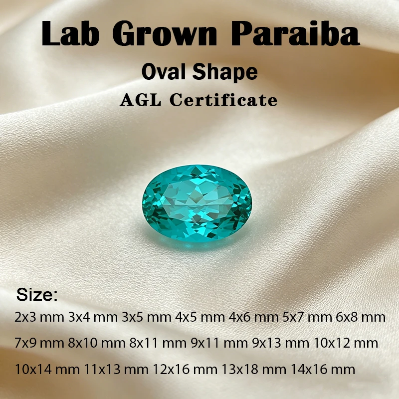 

Лабораторно выращенные камни параиба овальной формы, свободные камни для ювелирных изделий, доступны различные формы: сердце, изумруд, кушон, маркиз.