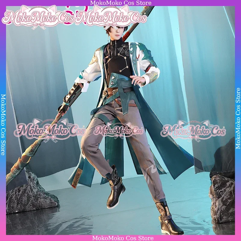 Dan Heng Cosplay Costume Game Honkai Star Rail Cosplay Men Honkai Dan Heng Wig Shoes Halloween Carnival Party Outfit Convention
