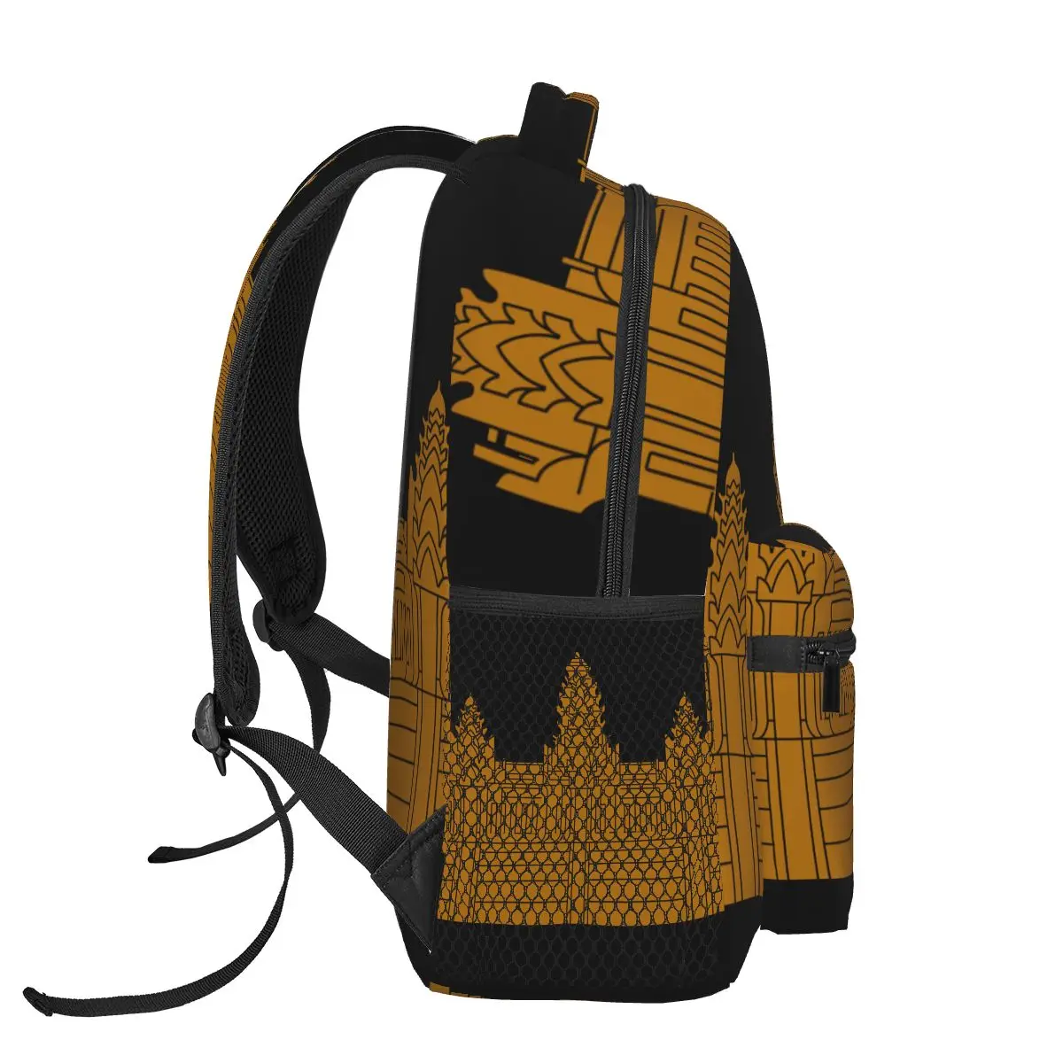 Sac à dos graphique unisexe Angkor Wat tiens mer CamBoss an Feel, sac d'ordinateur de voyage de loisirs pour étudiants