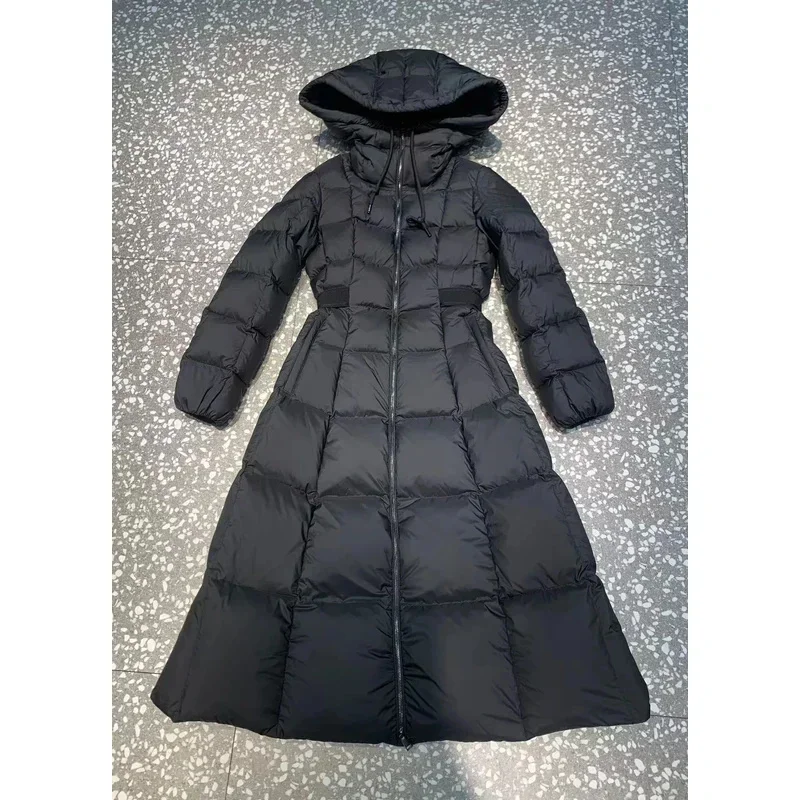 MC-Doudoune d'hiver en duvet d'oie pour femme, meilleure veste à glissière optique, manteau de loisirs féminin, combinaison d'hiver, mode 90