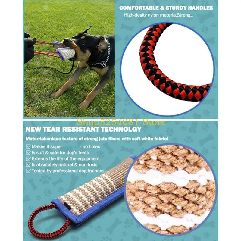 

Тренировочная игрушка AXYC для собак, бросающих моляры, жевательные игрушки для домашних животных, игрушка-буксир с 2 ручками на