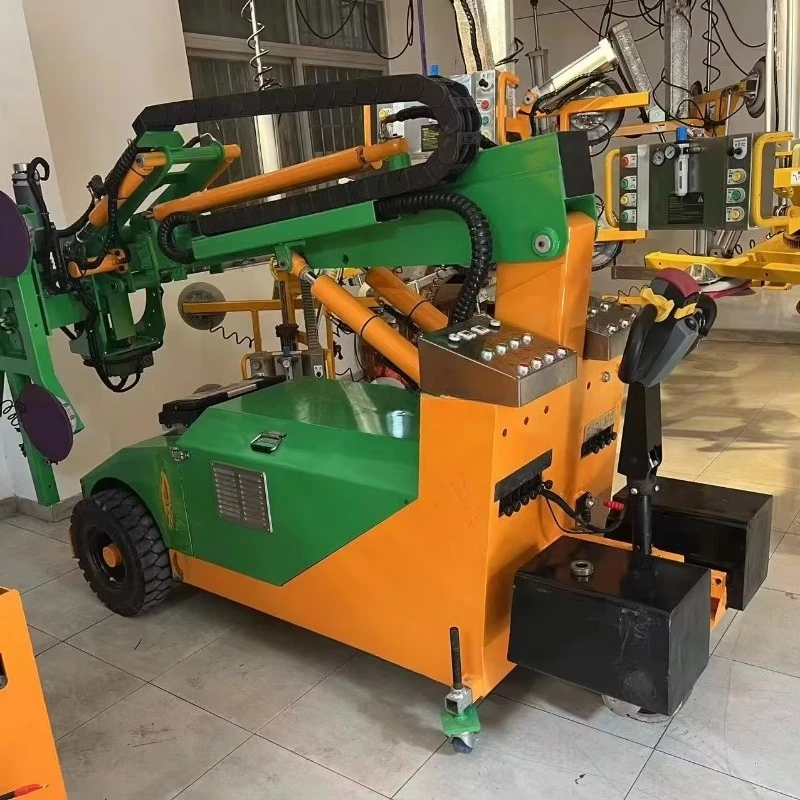 Système de levage de verre électrique efficace par aspiration pour les usines de fabrication, machines de traitement du verre haute performance pour la construction