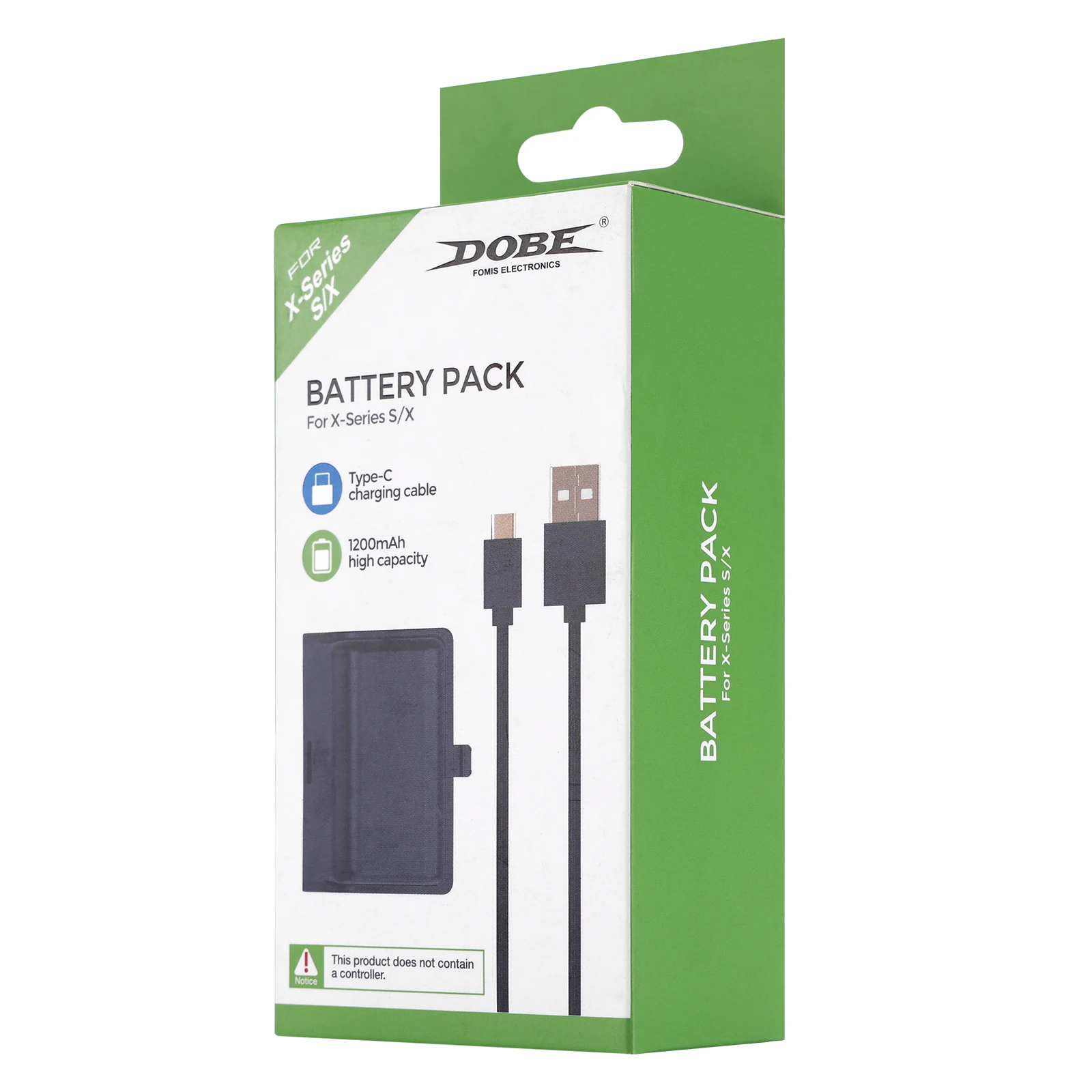 DOBE TYX-0633 1200mAh  Rechargeable Battery Pack for Xbox Series S X Wireless Batteries Charging Cable