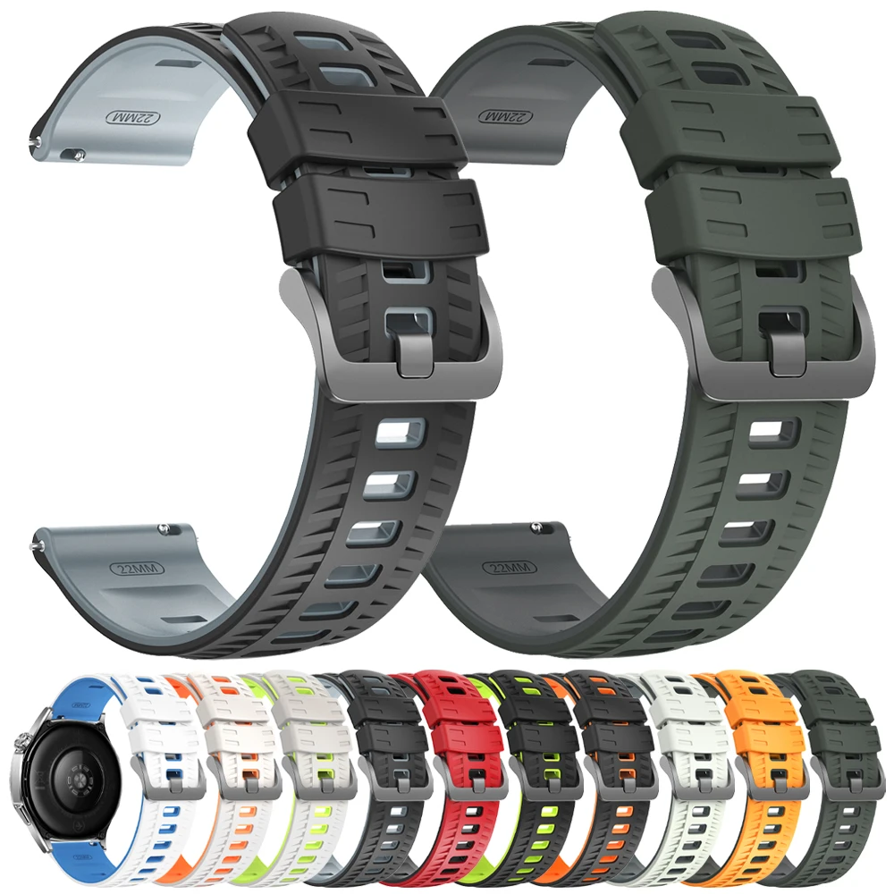 Weiches Silikonarmband für Huawei GT 6 5 4 46 mm Bandarmband für Huawei Watch 4 5 Pro GT5 GT4 GT3 GT2 GT6 Pro 22 mm Armband