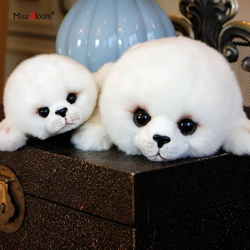 Dropshipping Soft Cute Seals Plush Toy Sea World Animal Sea Lion Plush Stuffed Doll Big Eyes Baby Birthday Gift for Kids Dolls