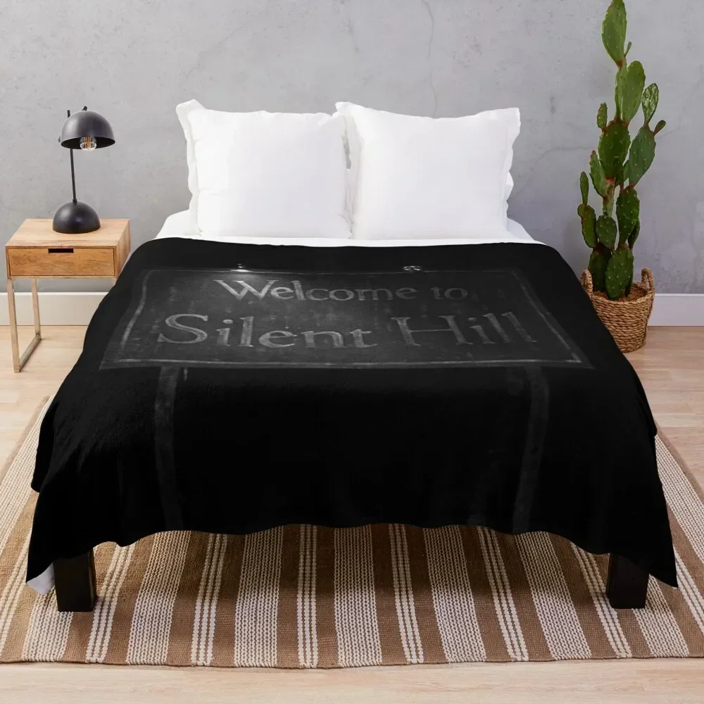 

Welcome to Silent Hill Throw Blanket Soft Big Soft Plaid bed plaid Blankets