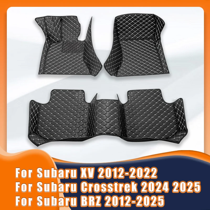 Car Floor Mats For Subaru XV 2022 2021 2020 2019 2018 2017 2016 2015 2014 2013 2012 For Crosstrek 2024 2025 BRZ Auto Accessories