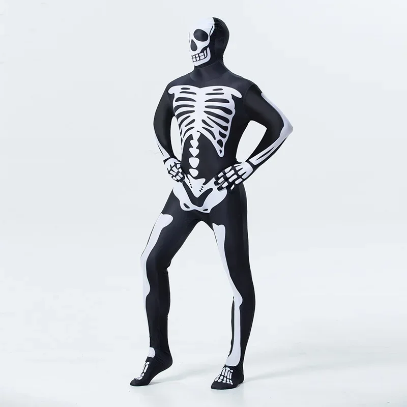 Halloween 3D Print Skeleton spaventoso Cosplay Horror tuta Devil Zombie Costumes