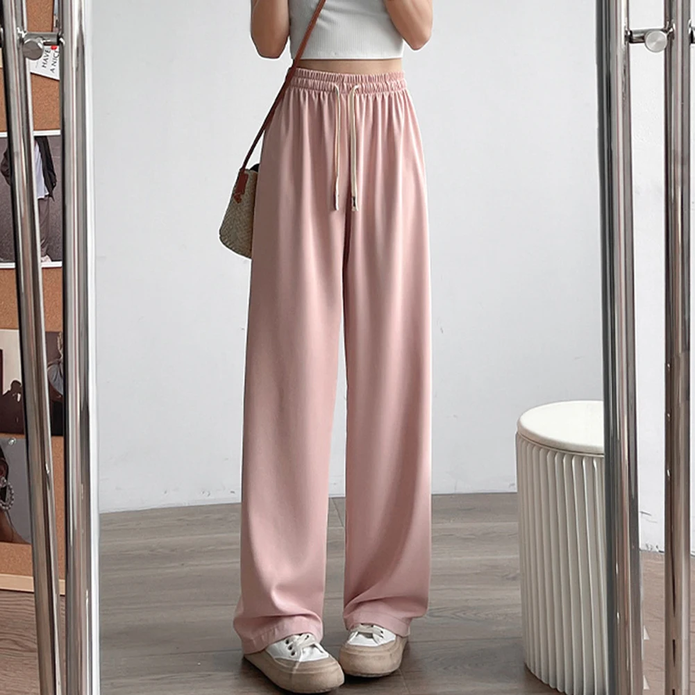 Gite casual Pantaloni estivi casual albicocca Abito da ghiaccio casual per le vacanze Pantaloni da abito da ghiaccio Stile per il tempo libero Lunghezza regolare