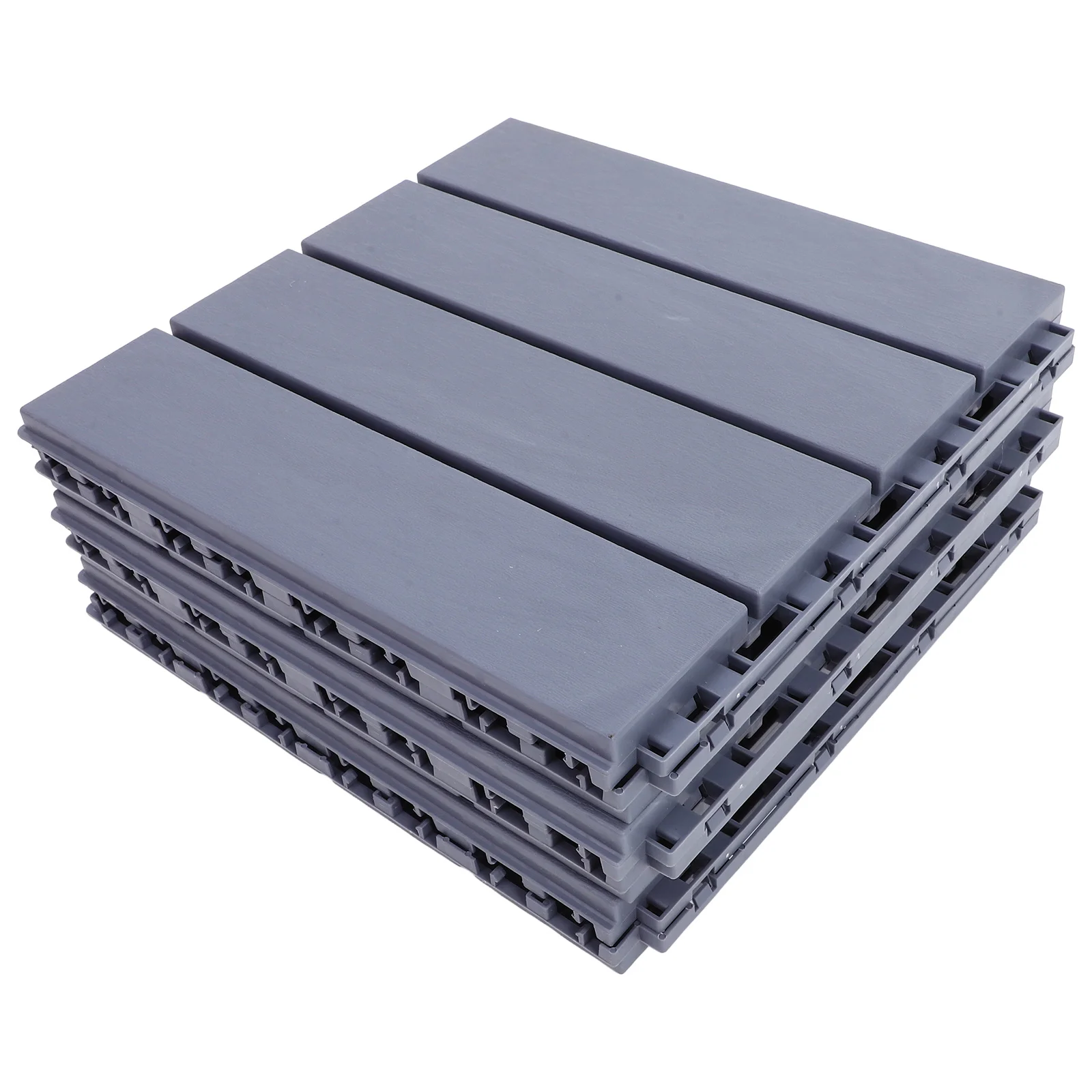 

6pcs Plastic Floor Balcony Tiles for Outdoor Walkway PP Patio Interlocking Deck Bathrooms Gardens Courtyards Anti Slip Design