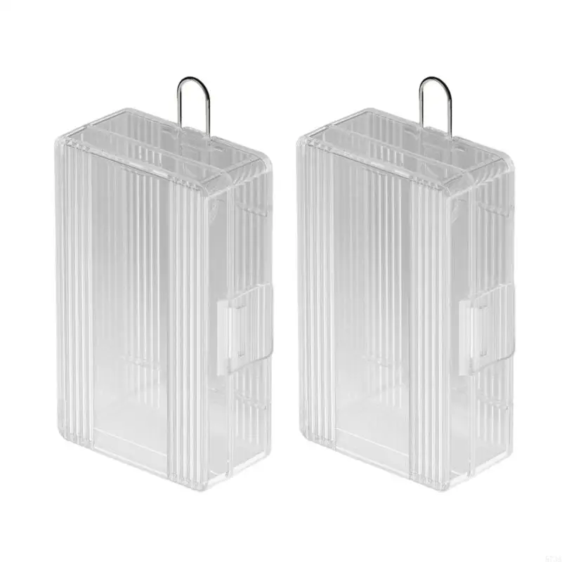 573A 2PC 21700 배터리 용 소형 배터리 컨테이너 배터리를 안전하고 쉽게 접근 할 수있는 내마모성 상자