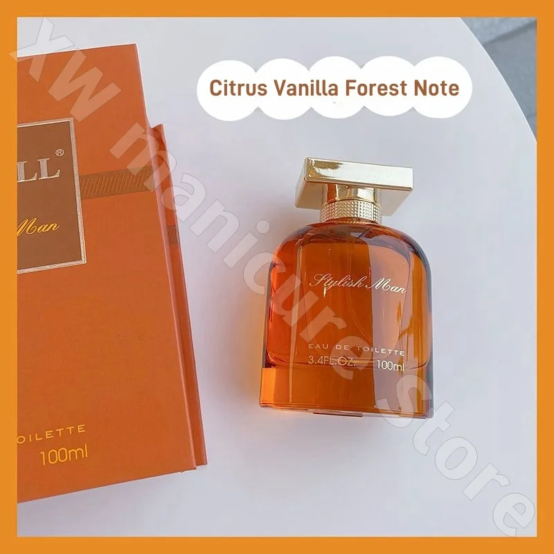 Men's perfume citrus forest fresh fragrance long-lasting unisex eau de toilette temperament romantic and sweet 100ml