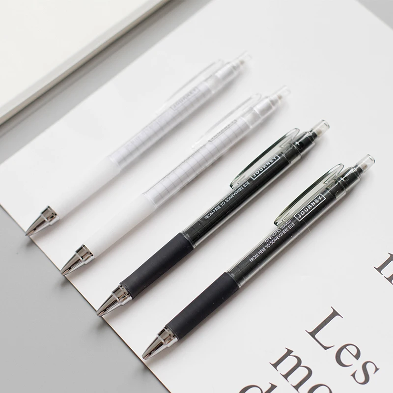 

1 PC 0.5/0.7 mm Simple Black White Mechanical Pencil 2B Pencil Lead for Writing Drafting Sketching School Supplies