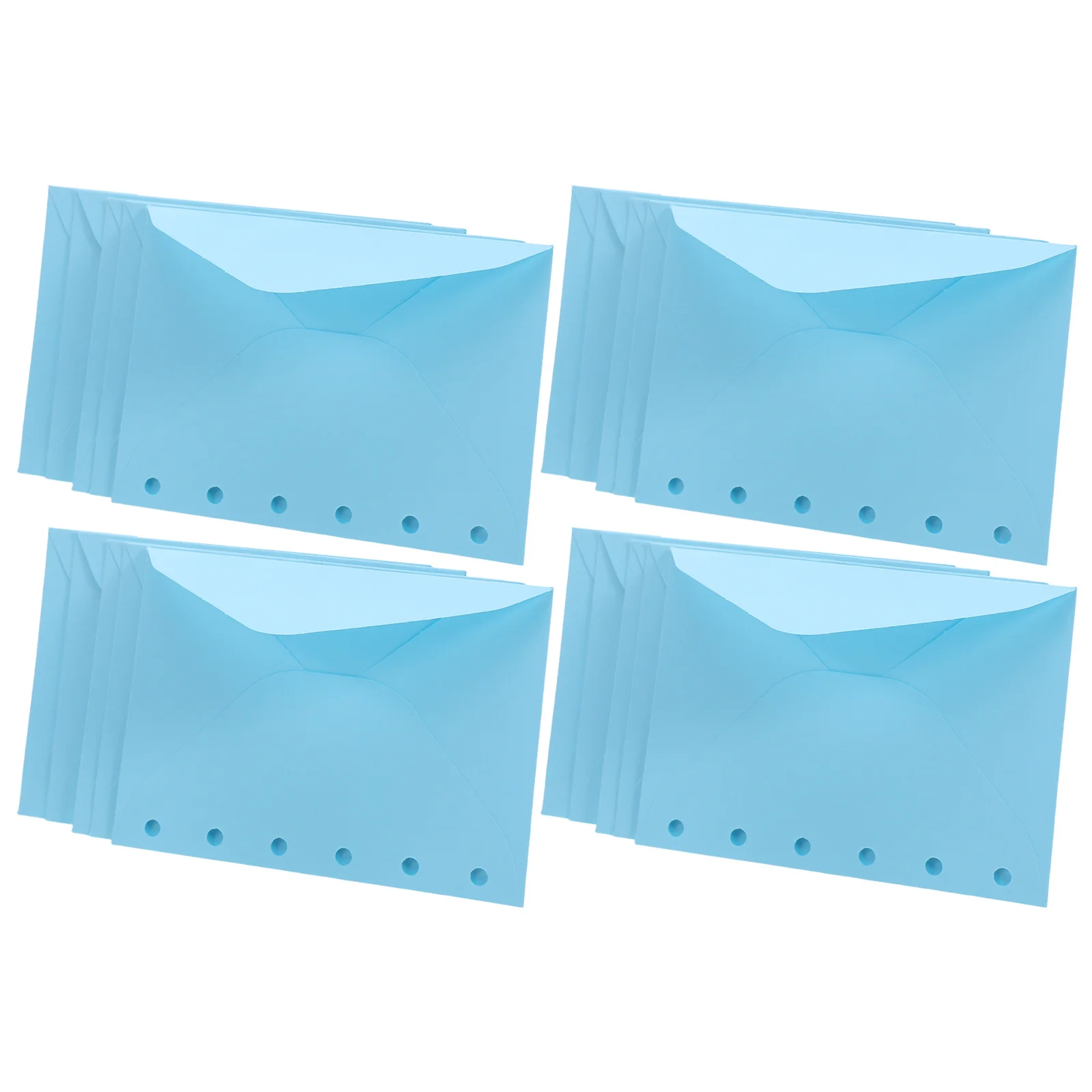 

A4 Size Hole Punch Punched Pockets Transparent Sheet Protector for Report Cover Notebook Filing System Stationery