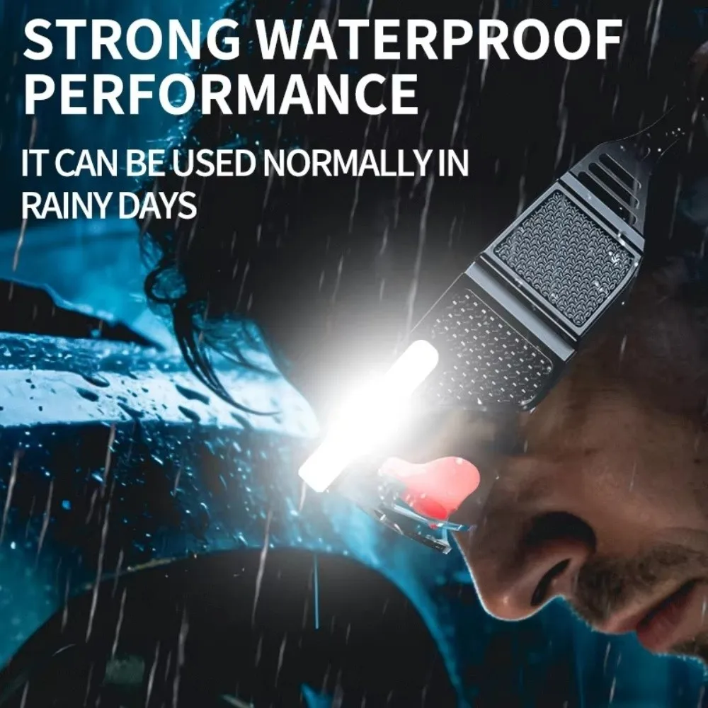 New Plastic LED Safety Glasses Waterproof Polycarbonate Lens Headlamp Glasses Wave Sensor Rechargeable Lighted Safety Glasses