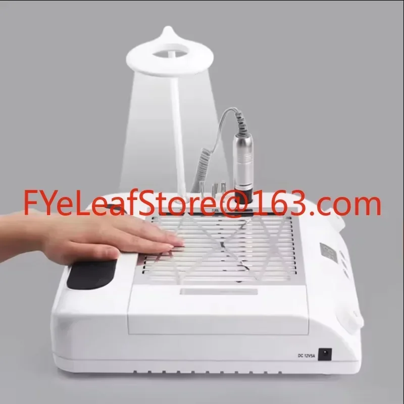 6 In 1 Uv Led Nail Lamp Polishing Vacuum Cleaner Lamp Storage Box Hand Pillow Machine Dust Collector Nail Lamp for salon