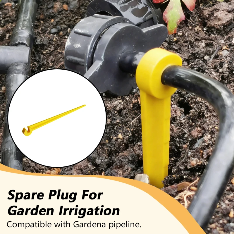 6pcs Garden Irrigation Backup Plug Water Pipe Fixing Plug Irrigation Pipe Fixings Compatible With Gardena Pipes
