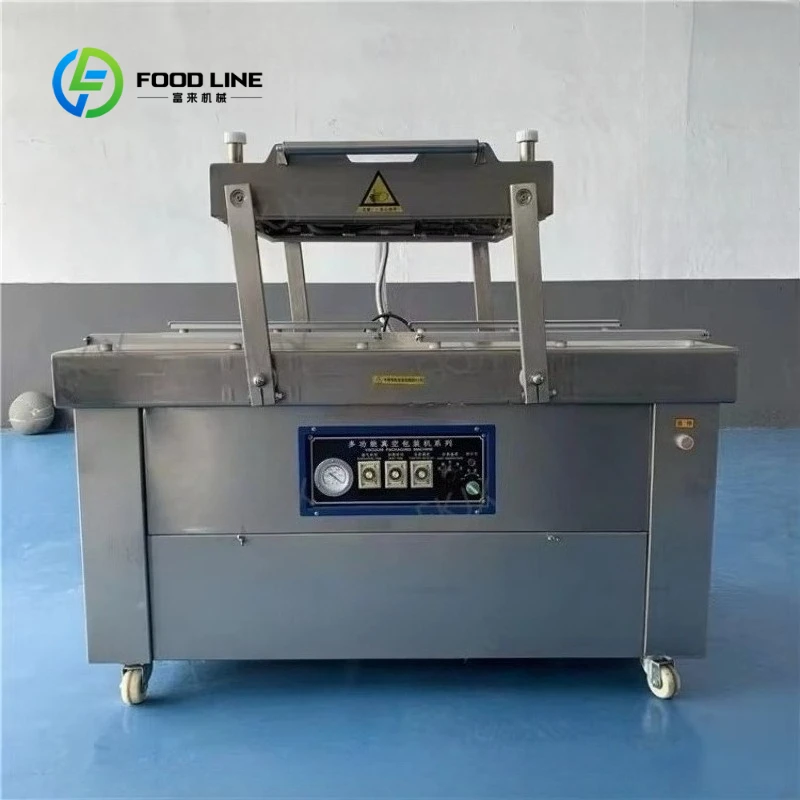 Custom Automatic Double Chamber Vacuum Packing Machine Commercial Stainless Steel Vacuum Sealer Equipment For Food Packaging