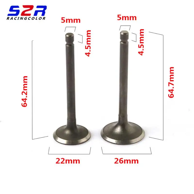 High Quality Motorcycle Engine Valve Intake Exhaust Stem Valve Assy And Oil Seal For Yamaha YBR125 YB125 YB125Z XTZ125