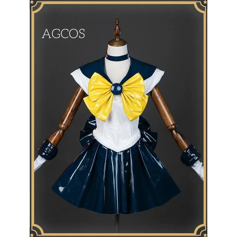 

AGCOS Sailor Moon Tenoh Haruka 30-летие косплей костюм Sailor Uranus Combats платье аниме ролевая игра сексуальная униформа