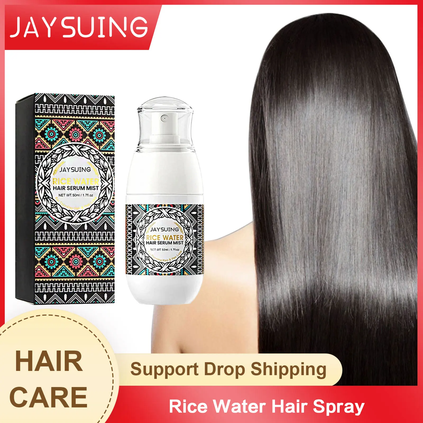 

Hair Growth Spray Rice Water Fast Growing Prevent Alopecia Repair Dry Frizzy Damaged Nourish Roots Smooth Scalp Treatment Serum