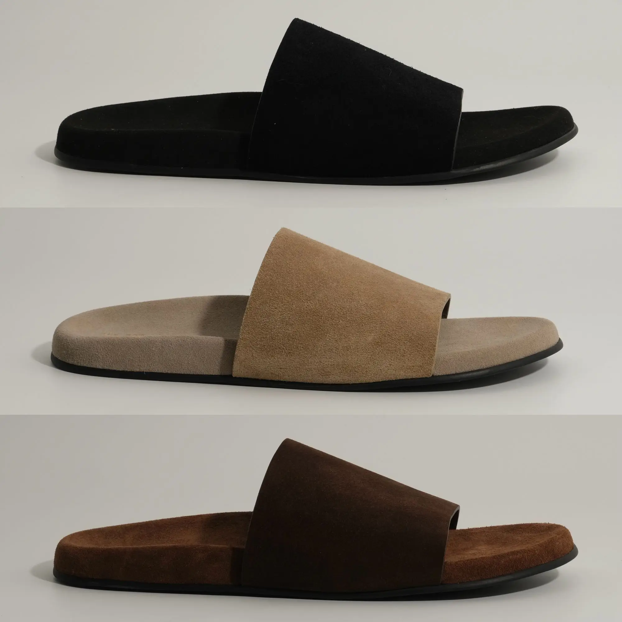 

Unisex Summer Casual Breathable Frosted Leather Slip-On Sandals Versatile Flat Toe-Open Clogs for Outdoor Wear Spring 2026