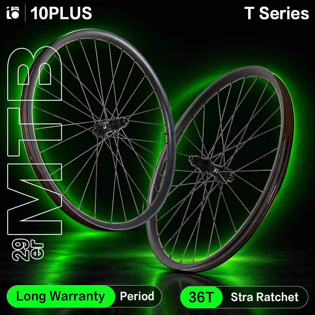 10PLUS 29 Inch 30mm Rim Width 24mm Depth Carbon Wheelset T Series for MTB Mountain Bicycle Cross Country Trail Riding