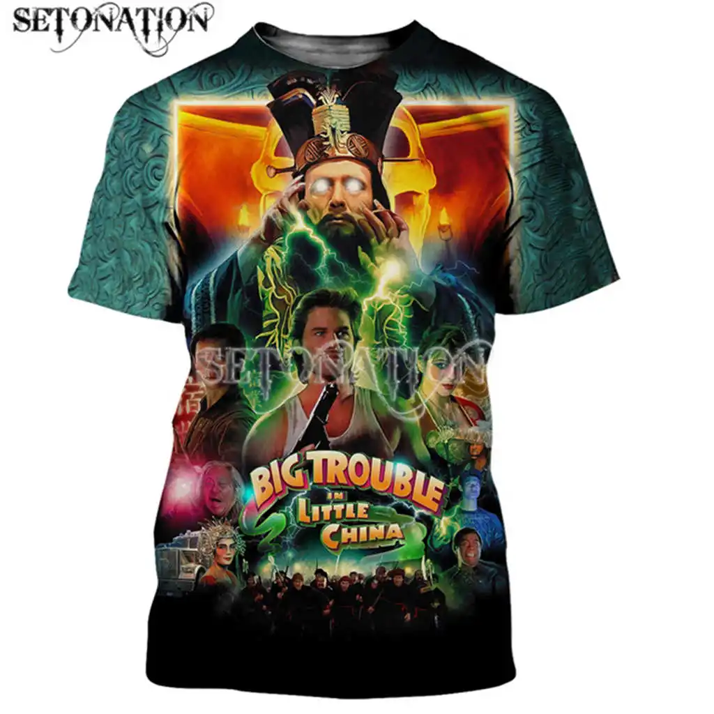 Big Trouble in Little China 3D print customize men women t-shirts Harajuku style tshirt streetwear summer tops