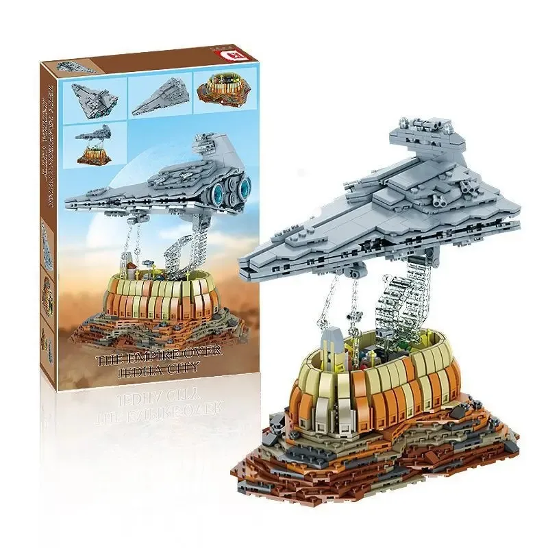 

1563PCS Movie MOC DK7010 Suspended Space Ship Castle Model Building Blocks DIY Creative Assemble Toy For Children Adult Gift