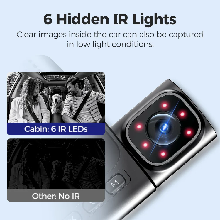 

S58 4G Dash Camera 2K Resolution Intercom Remote Real-time Live Streaming GPS App 3CH Front Rear Sim Card for 24-hour