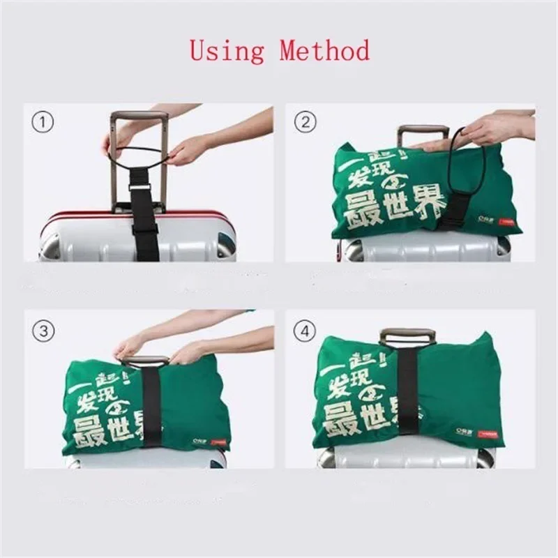 Travel Security Carry on Straps Elastic Adjustable Luggage Strap Carrier Strap Baggage Bungee Luggage Belts Suitcase Belt