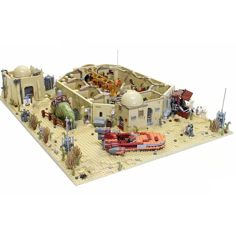Beliebte Star Film Modell Moc Bausteine Eisley Cantina Modell Ziegel DIY Montage Bau Spielzeug Set Urlaub Geschenke