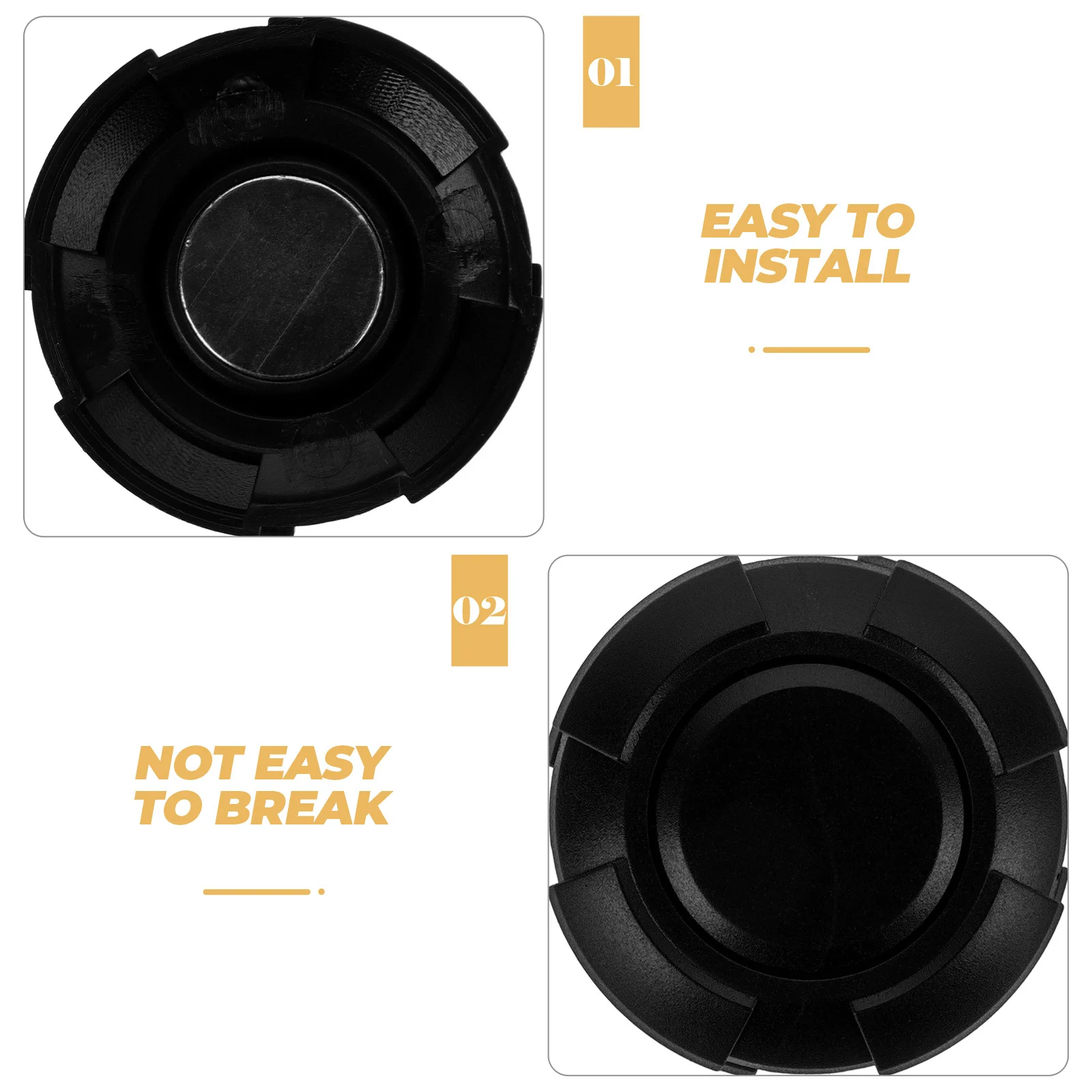 

Car Door Lock Cover Sturdy ABS Material Easy Install Protection for Vehicle Door Key Decorative Automotive Accessories