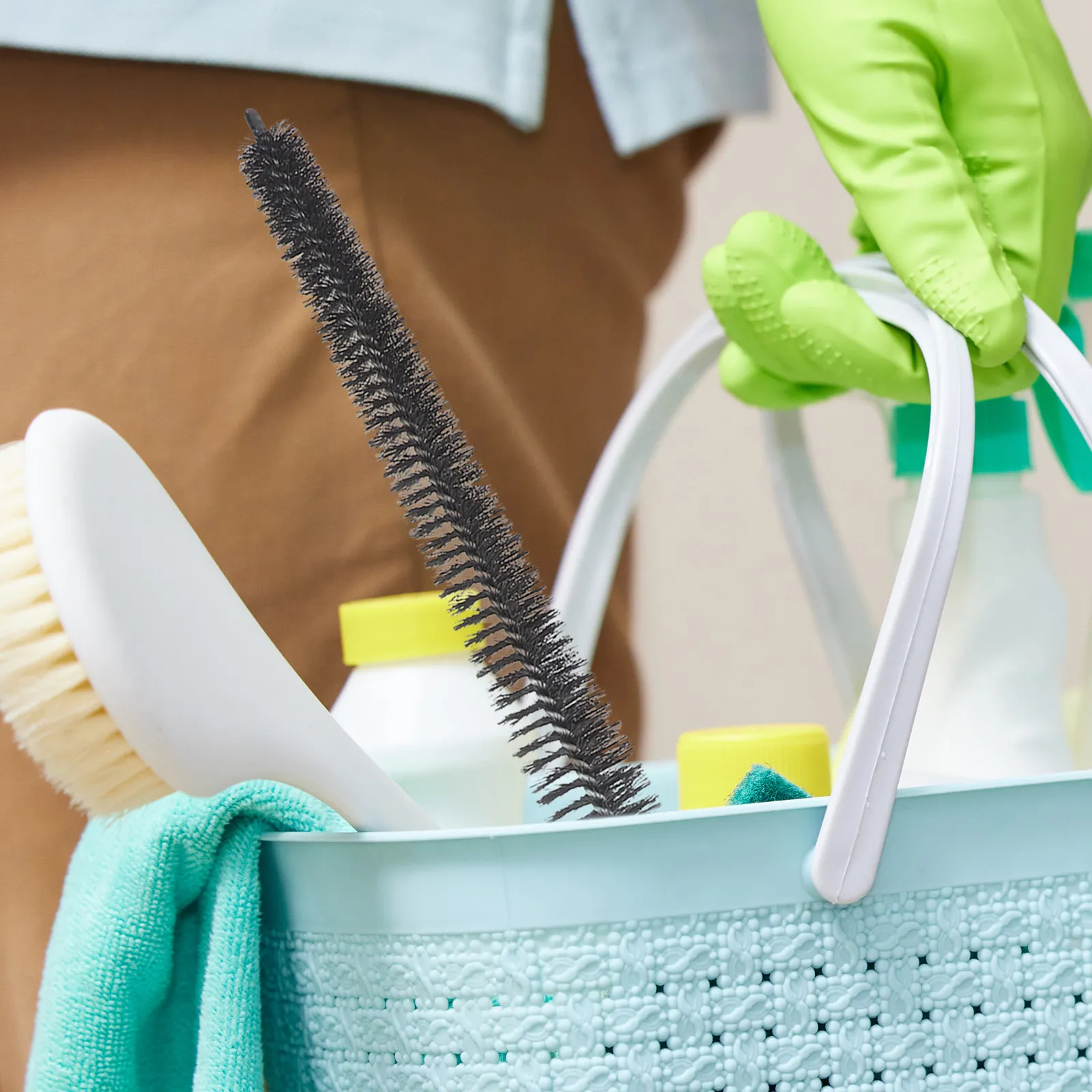 

Dryer Vent Brush Lint Remover Wooden Handle Flexible Nylon Bristles Dryer Duct Cleaning Tools for Home and Commercial Use