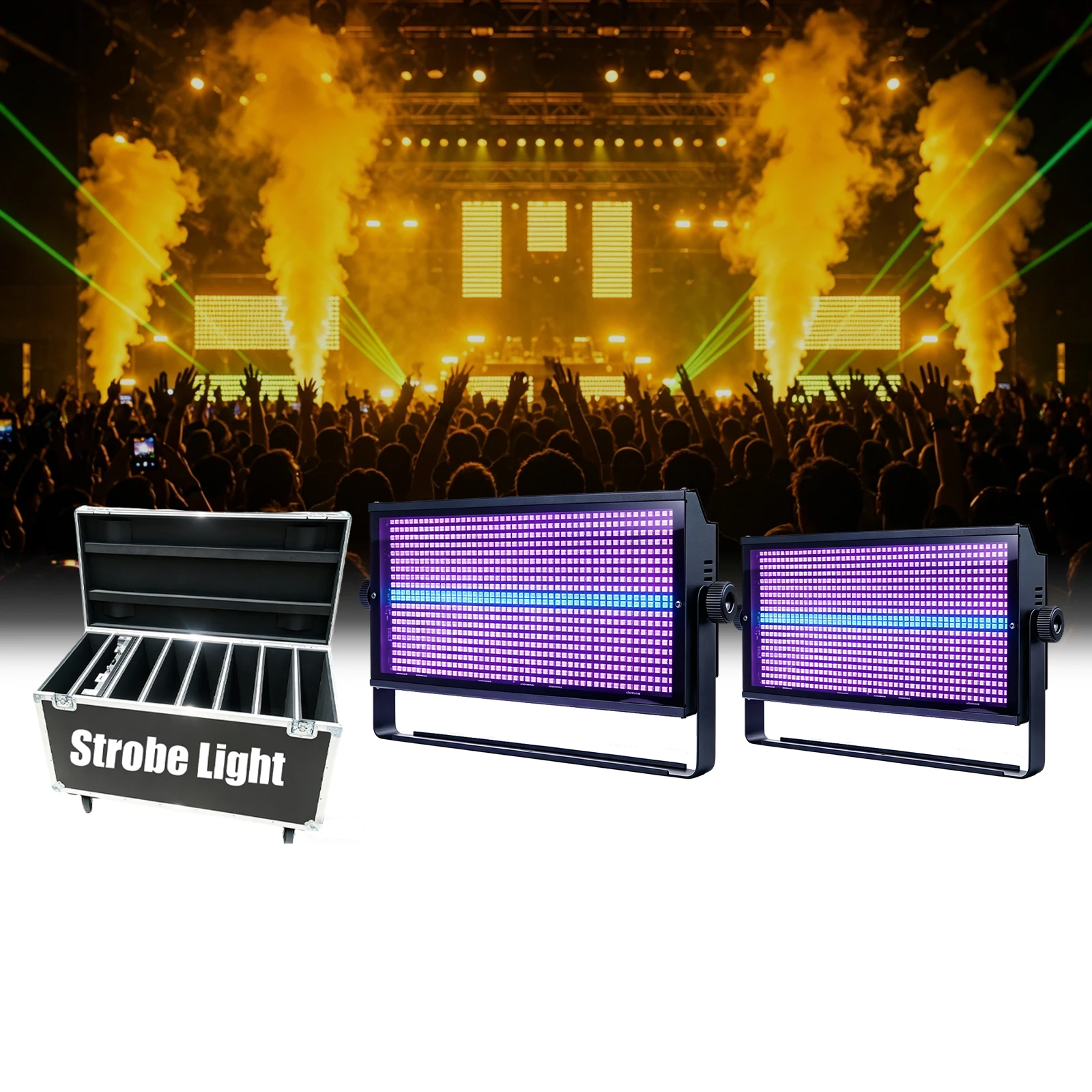 48+8 Segments LED Strobe Light RGBW Professional DMX512 IP20 RDM Light for Wedding Event Party Rental Wholesale