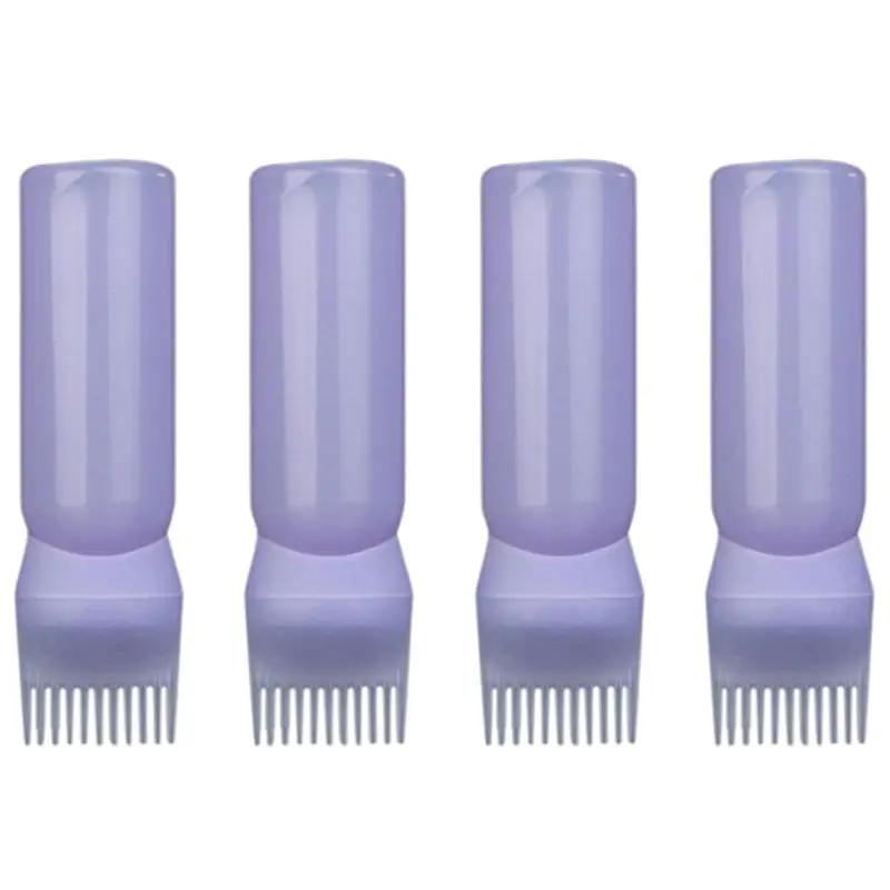 TAIGH-4X Dyeing Shampoo Bottle Oil Comb 120ML Hair Tools Hair Dye Applicator Brush Bottles Styling Tool Hair Coloring