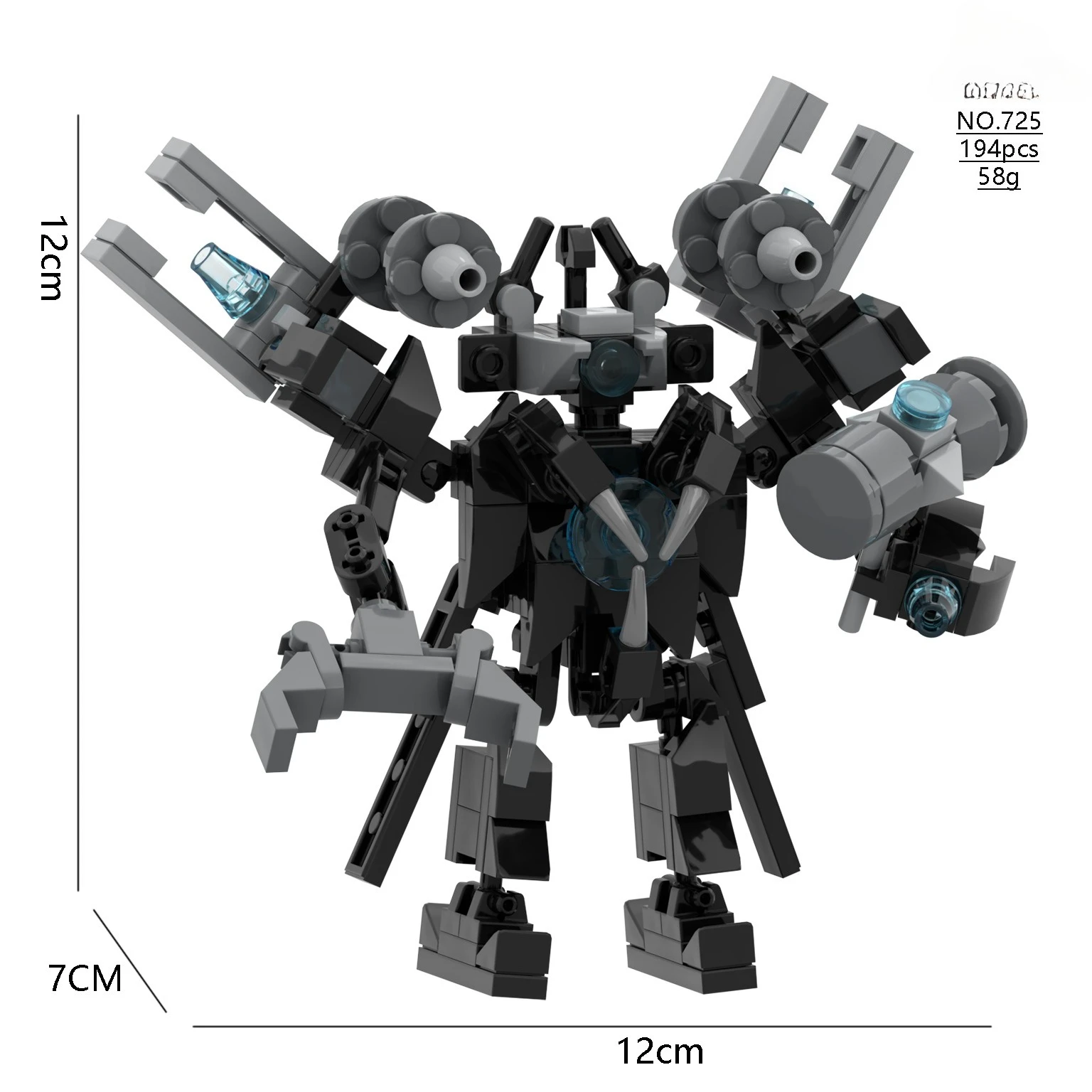 

Skibidi Toilet MOC Abstract Building Blocks TV Titan Monitor Mini Man Model Compatible With LEGO Bricks Toys