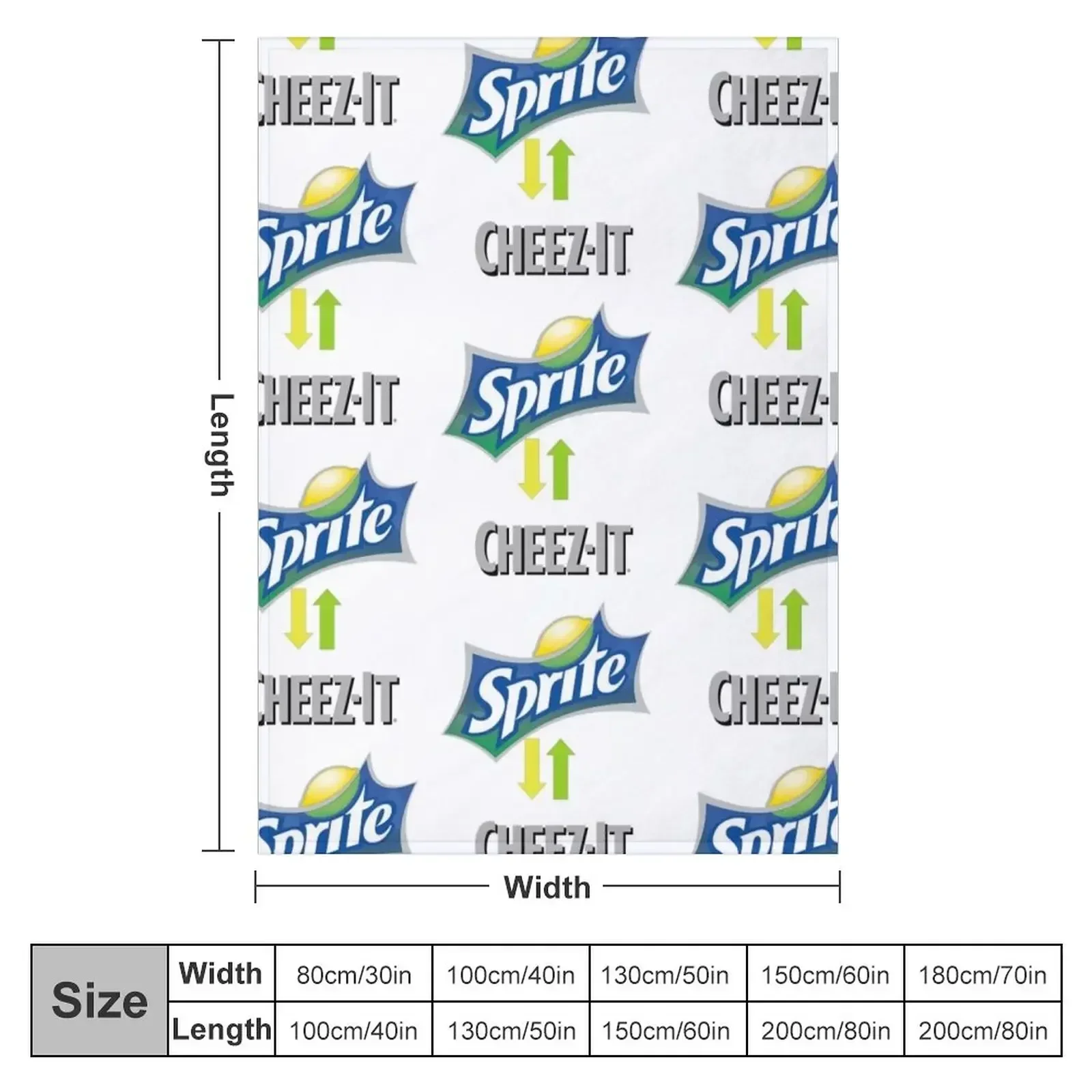 Sprite and Cheez-it Throw Blanket Luxury Brand christmas gifts Blankets