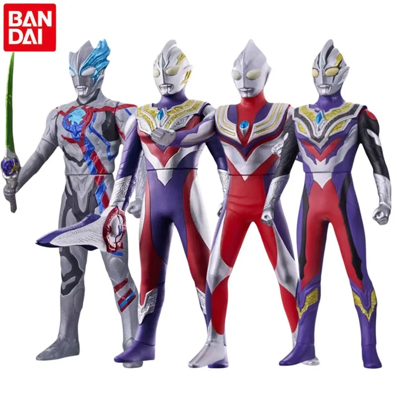 

Original Bandai Ultraman Collection Soft Figure Ultraman Orb Tiga Sky Type Vermilion Bird Tiga Taiga Mega Battle Model Toy