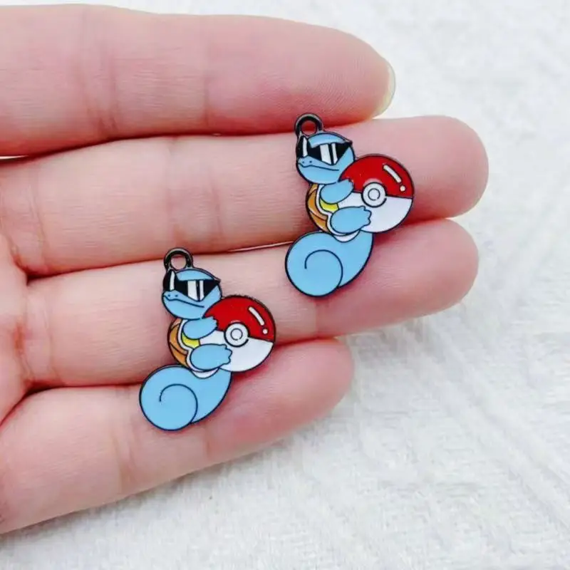 10pcs alloy drip oil cartoon pendant, DIY jewelry making earrings, keychain accessories image 5