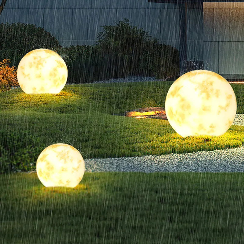 Outdoor Moon Courtyard Waterproof Balcony Garden Atmosphere Moon Decoration Lawn Light