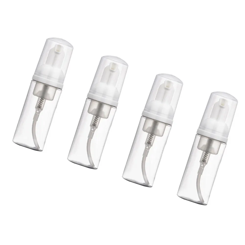 

4Pcs Refillable ABS Bubble Bottles Small Mousse Foaming Hand Soap Bottles Travel Size Cosmetic Containers