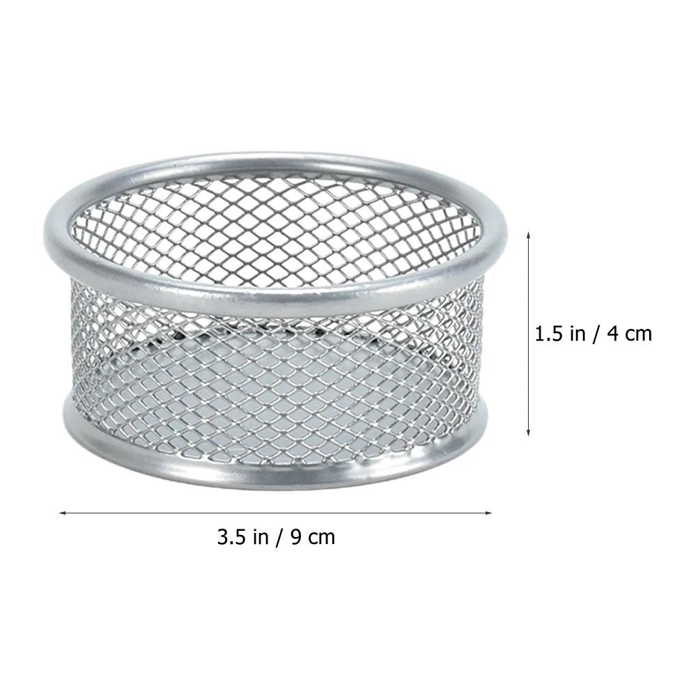 

4pcs Paper Clip Barrel Stackable Desk Accessories Office Supplies Storage Container Organizer Pen Box
