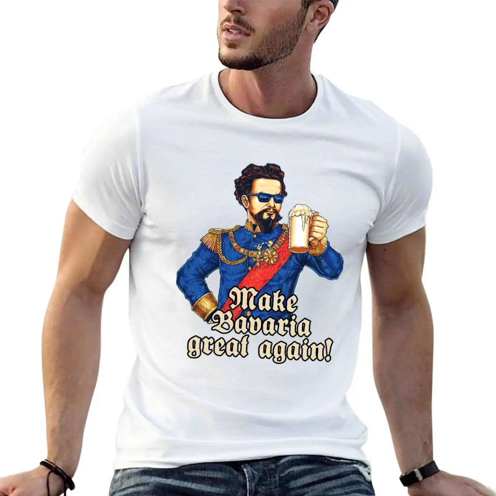 

Make Bavaria great again - blauer Knig Ludwig Bier T-Shirt t shirt men 100% cotton luxury brand cotton t shirt man T-Shirt