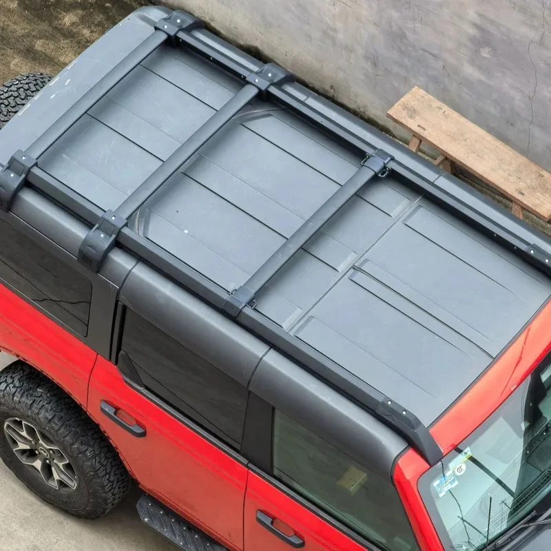 High Quality 5PCS Black Heavy Load Aluminum Roof Rail Bar Set Fit Bronco 4Door 2021-2025 Cargo
