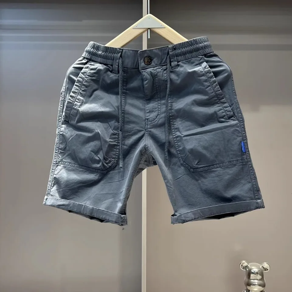 

Модная мужская хлопковая рабочая одежда, повседневная многоэтажная свободная посадка, прямая длина, летняя спортивная одежда длиной пять четвертей