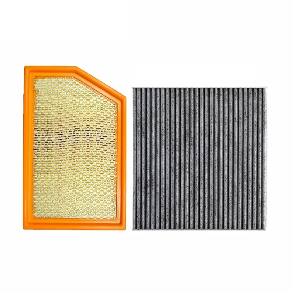 

High Quality Car Engine & Cabin Pollen Air Filter 52022378AA 68223044AA Set For Jeep Cherokee L4 V6 2.4L 3.2L 2014 2015 2016 201