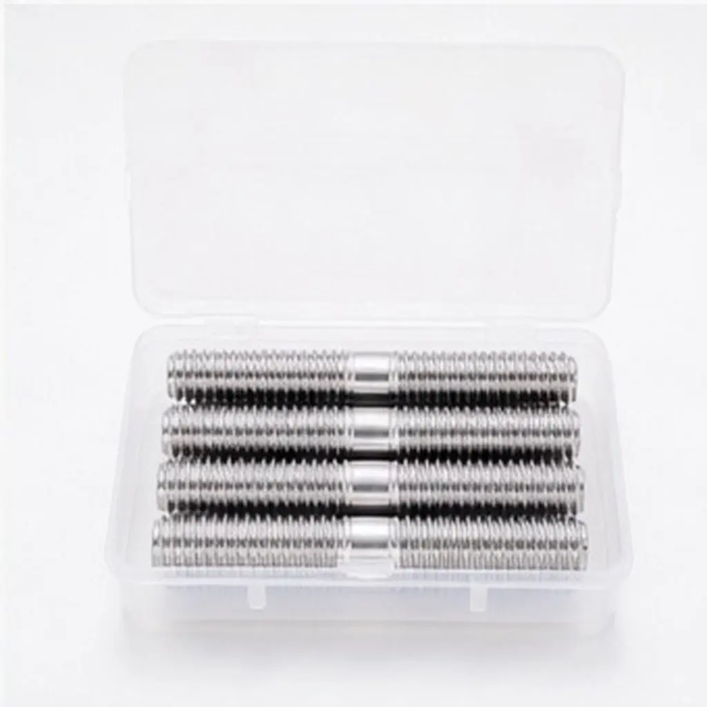 10pcs Stainless Steel Double-Ended Screws for Narrow Spaces – Fine Thread Dual Head Bolts & Wheel Conversion Fasteners 6
