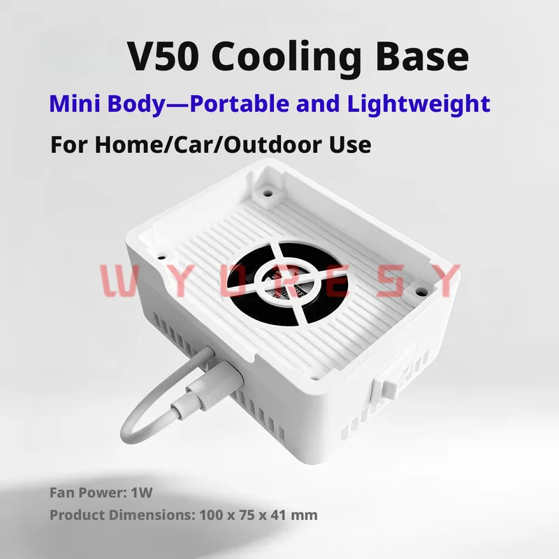 for ZTE V50 5G Mobile WiFi Radiator Base Silent Adjustable Fan Cooling Holder Reduce Overheating Disconnection for Desktop Vehic