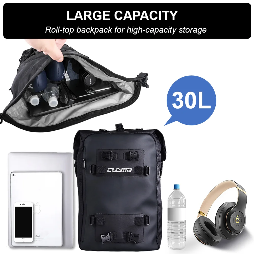 دراجة نارية على ظهره حقيبة مضادة للماء 10L 20L 30L دراجة نارية الذيل حقيبة العالمي في الهواء الطلق السلة السرج حقيبة الملحقات